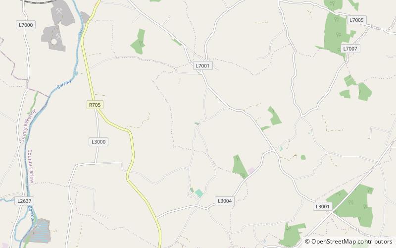 Lorum High Cross location map