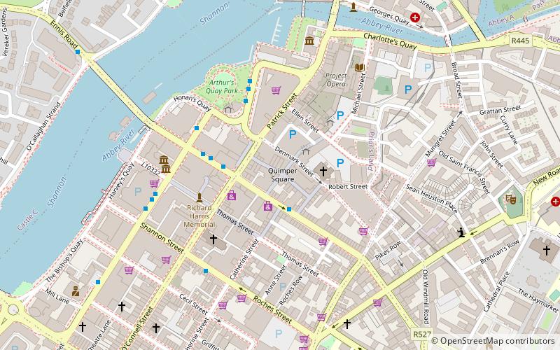 cruises street limerick location map