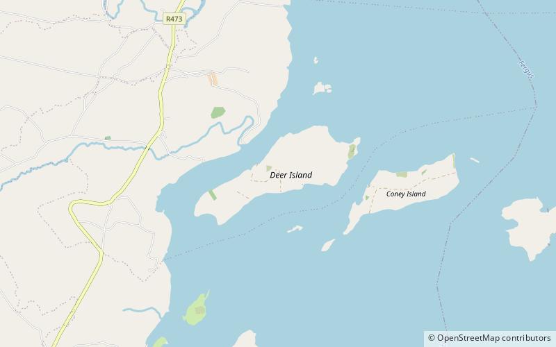 deer island shannon town location map