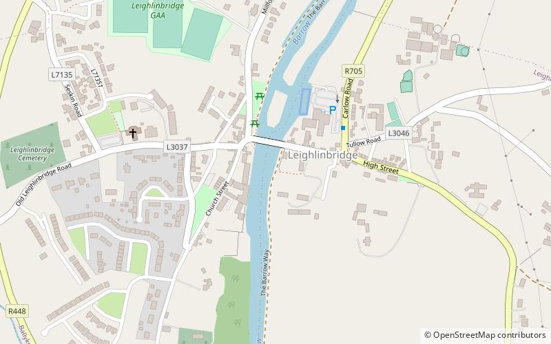 Leighlinbridge Castle location map