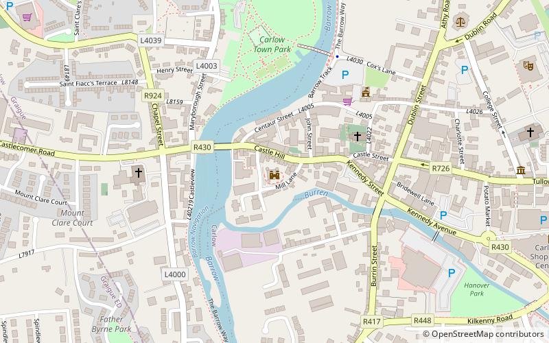 Carlow Castle location map