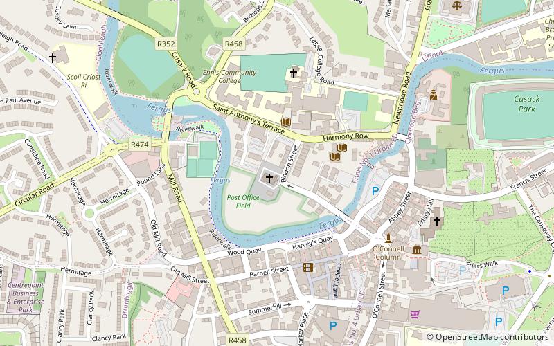St Columba's Church location map