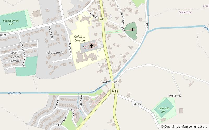 Castledermot Abbey location map
