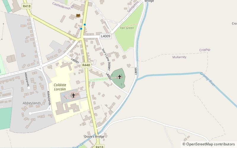 Castledermot Round Tower location map