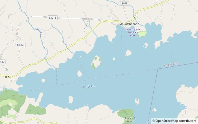 saint caimins church inis cealtra location map