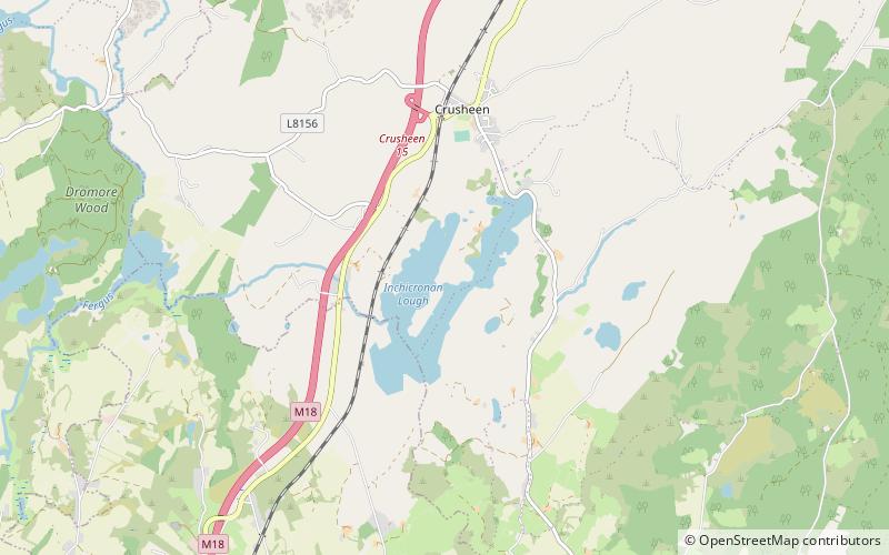 Inchicronan Lough location map