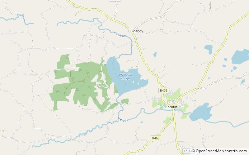 Inchiquin Lough location map
