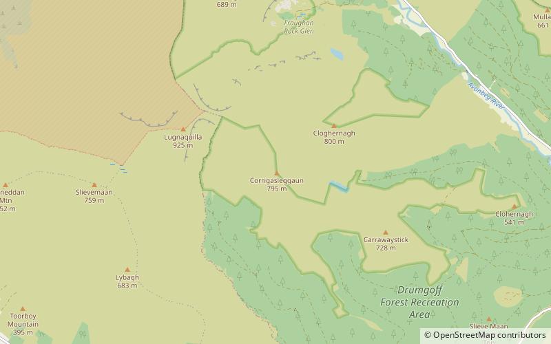 Corrigasleggaun location map