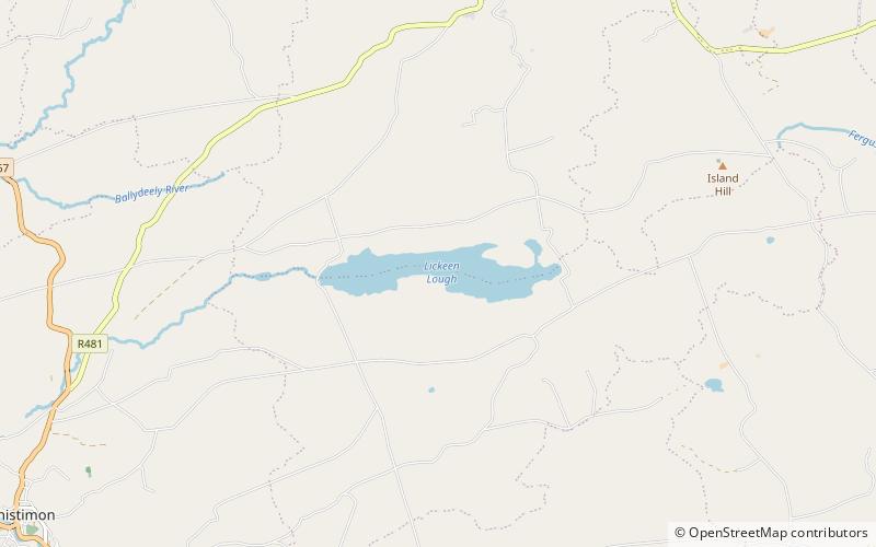 Lickeen Lough location map