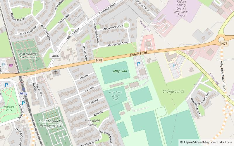 geraldine park athy location map