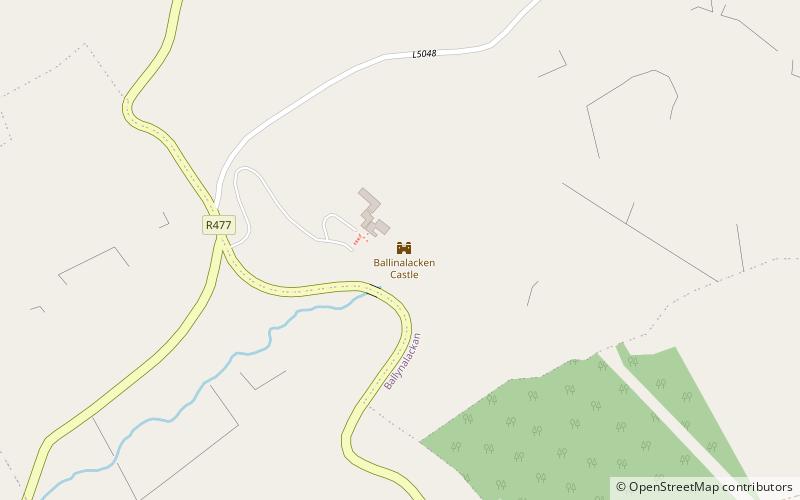 Ballinalacken Castle location map