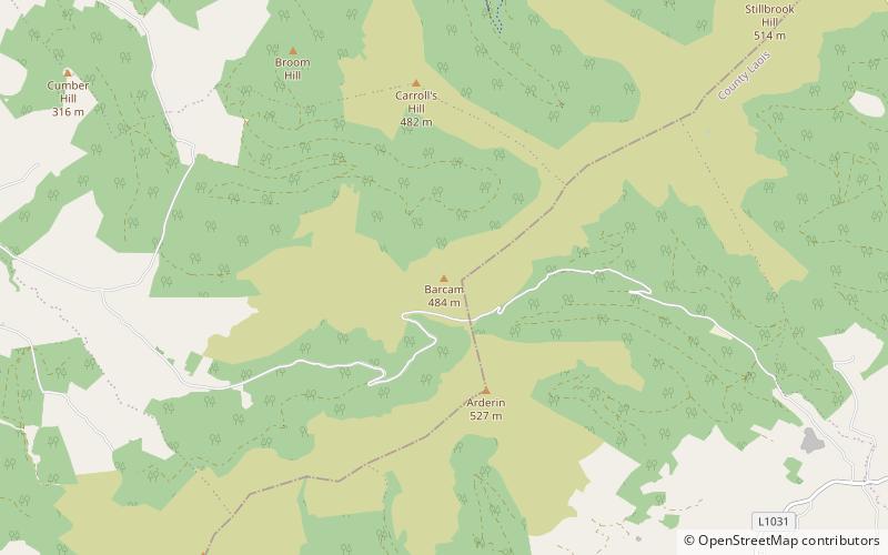 barcam monts slieve bloom location map