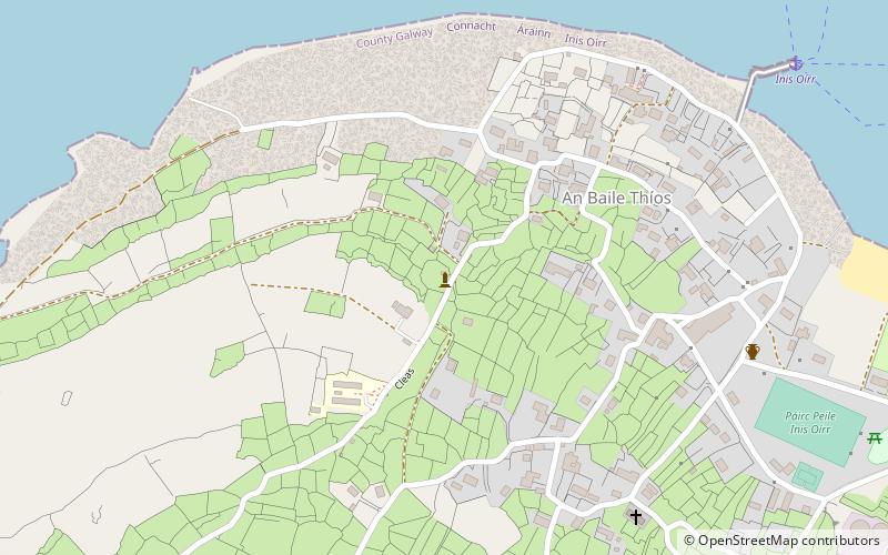 saint gobnaits church inis oirr location map