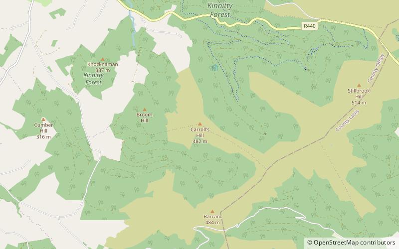 carrolls hill slieve bloom mountains location map