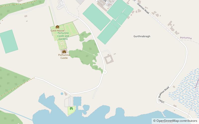 Portumna Abbey location map