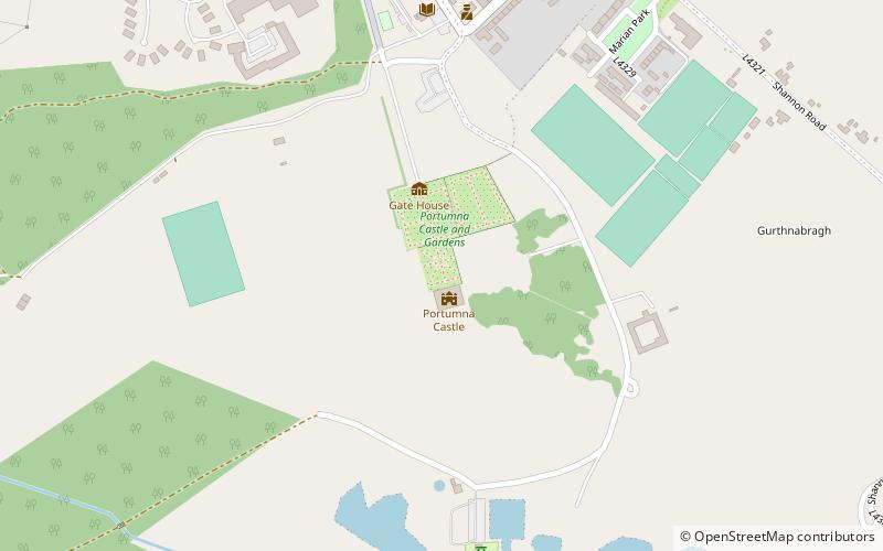 Portumna Castle location map