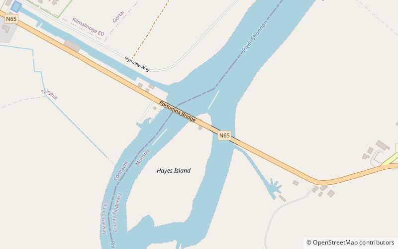 Portumna bridge location map