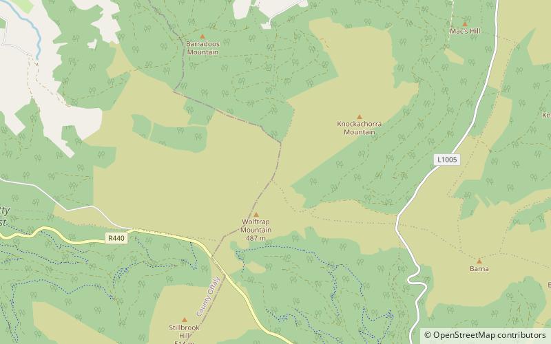 wolftrap mountain monts slieve bloom location map