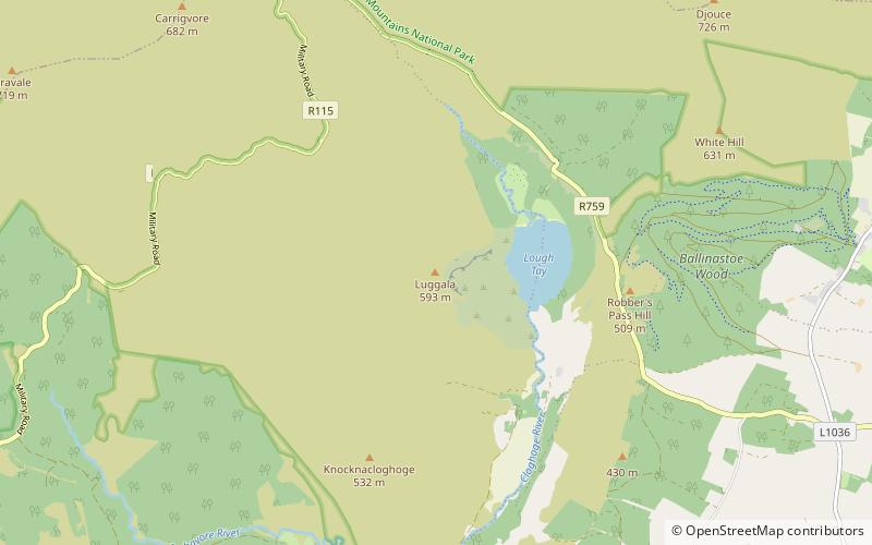 Luggala location map