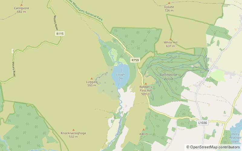 Lough Tay location map