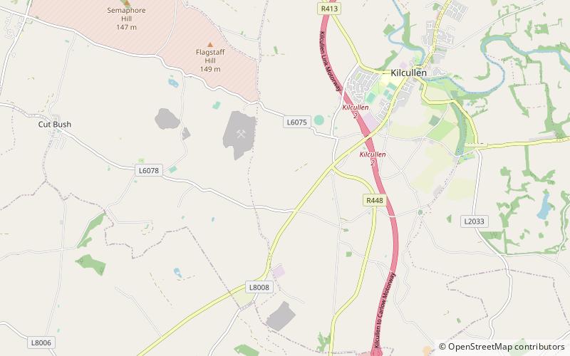 Dun Aillinne Hillfort location map