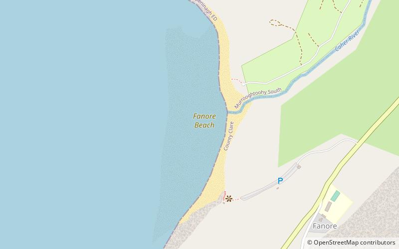 fanore beach location map