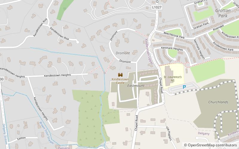 Kindlestown Castle location map