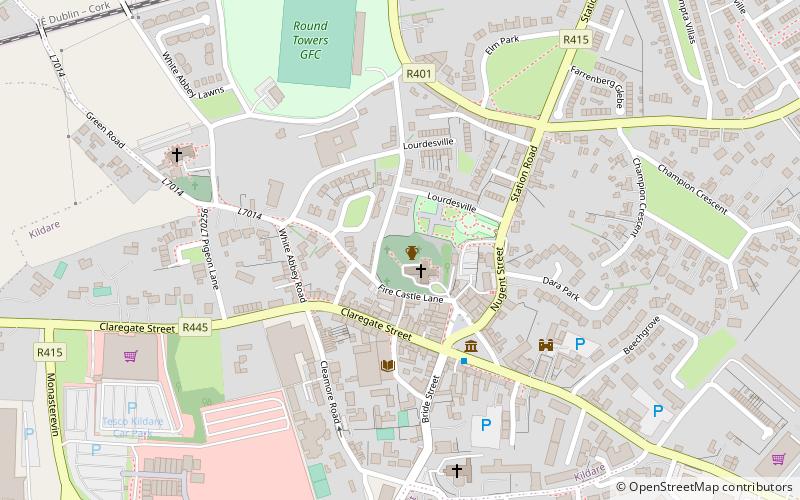 Kildare Abbey location map