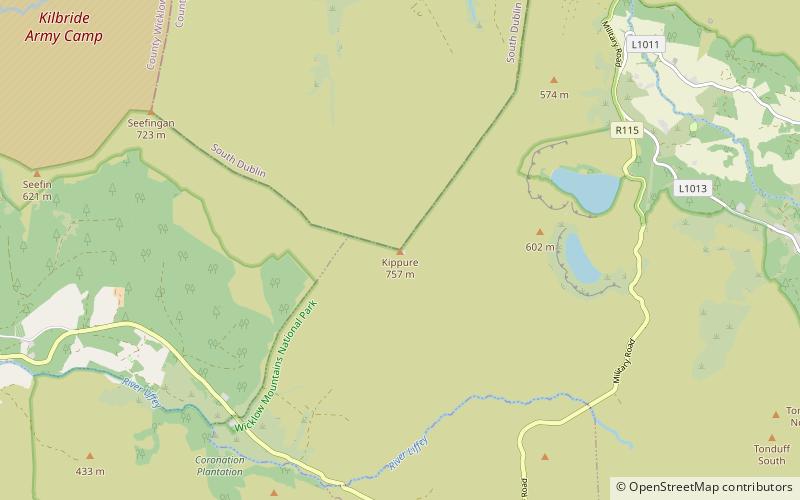 Kippure location map