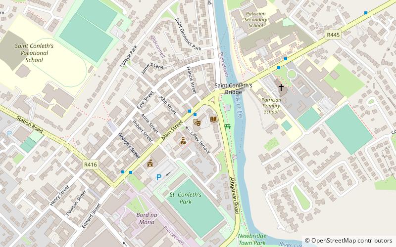 Riverbank Arts Centre location map