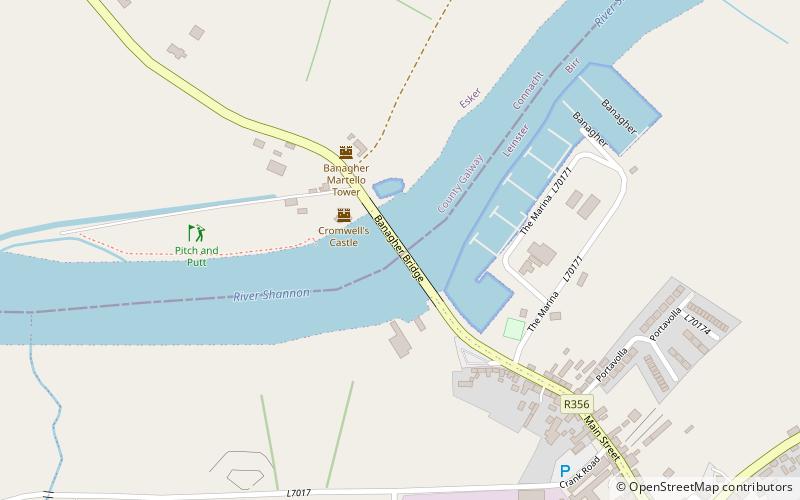 Banagher bridge location map