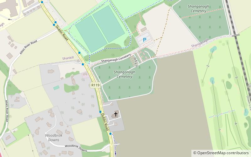 Shanganagh Cemetery location map