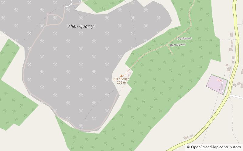 Hill of Allen location map