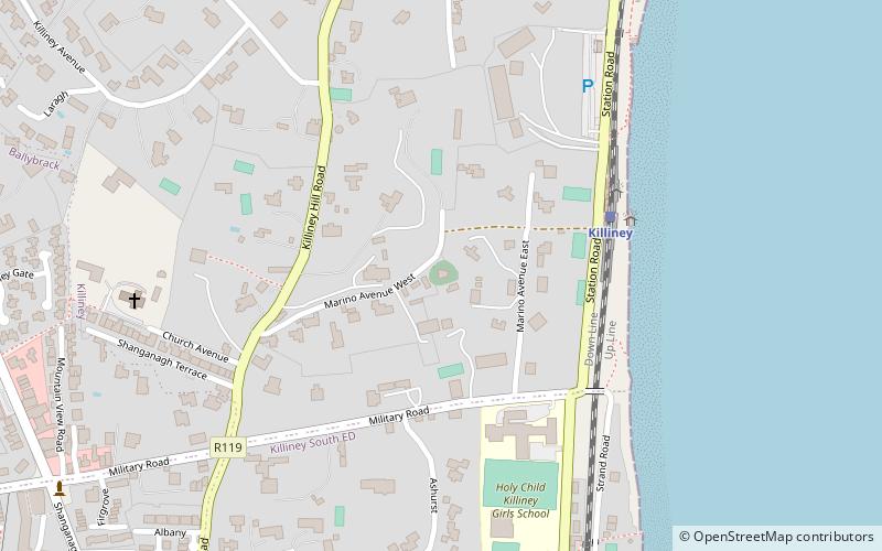 Killiney Church location map