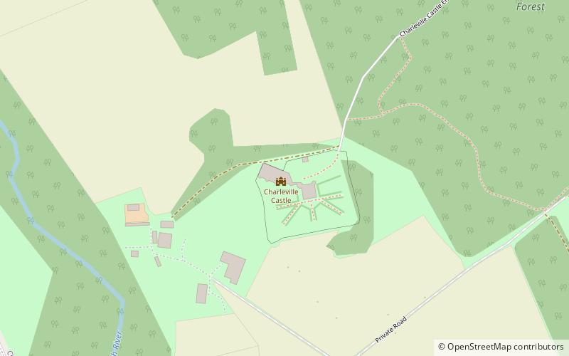 Charleville Forest Castle location map