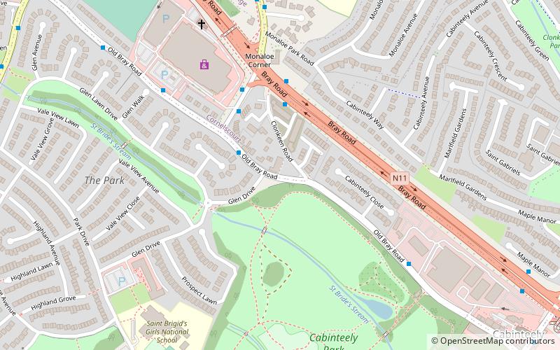 Cabinteely location map