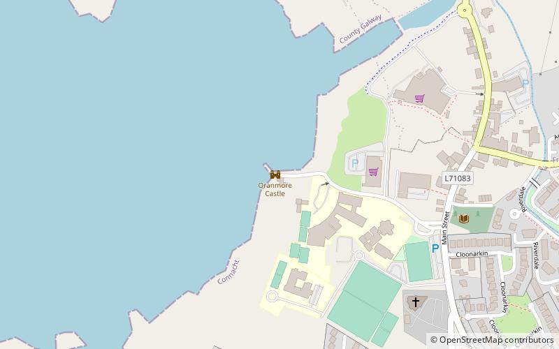 Oranmore Castle location map