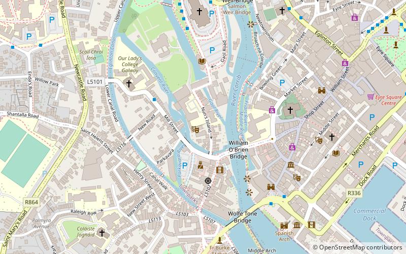 Nuns Island Theatre location map