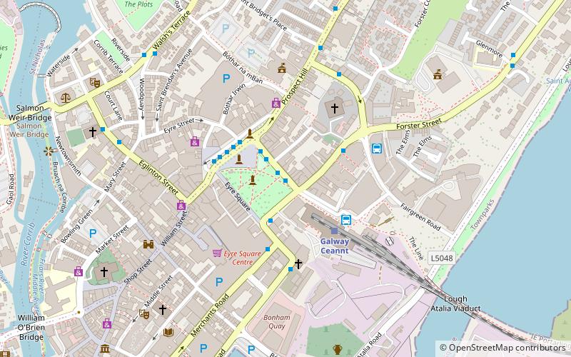 Eyre Square location map