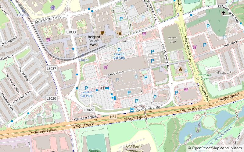 The Square Tallaght location map