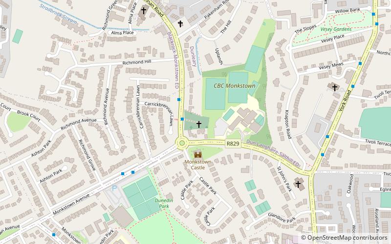 Carrickbrennan Churchyard location map