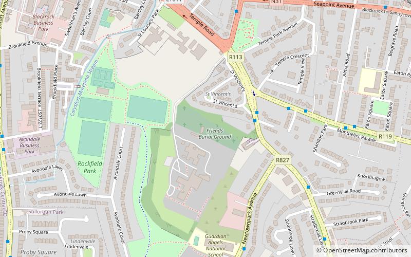 Friends Burial Ground location map