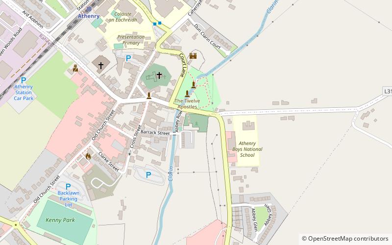 Athenry Castle location map