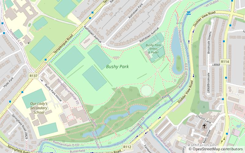 Bushy Park location map