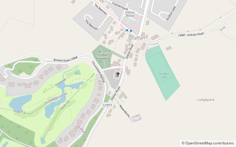 Straffan Parish Church location map