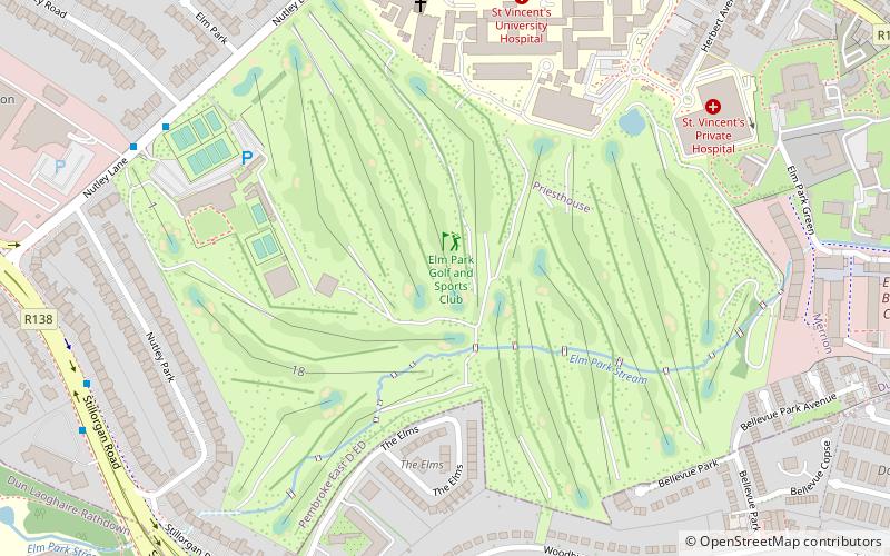 Elm Park Golf Club location map