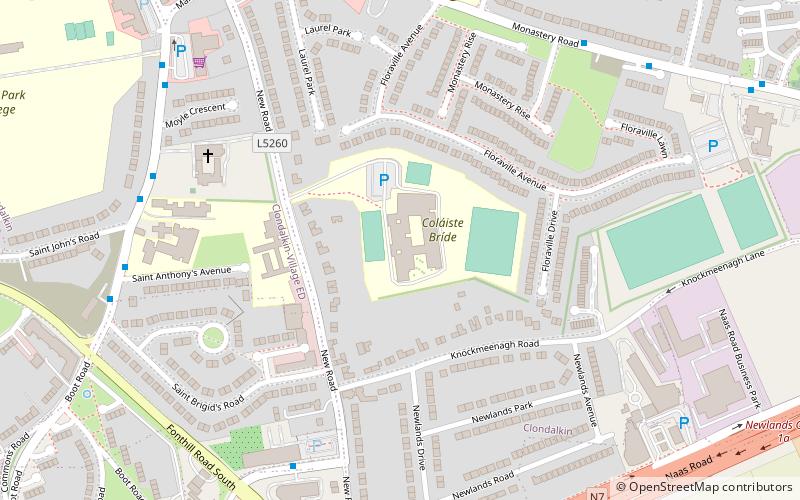 colaiste bride tallaght location map