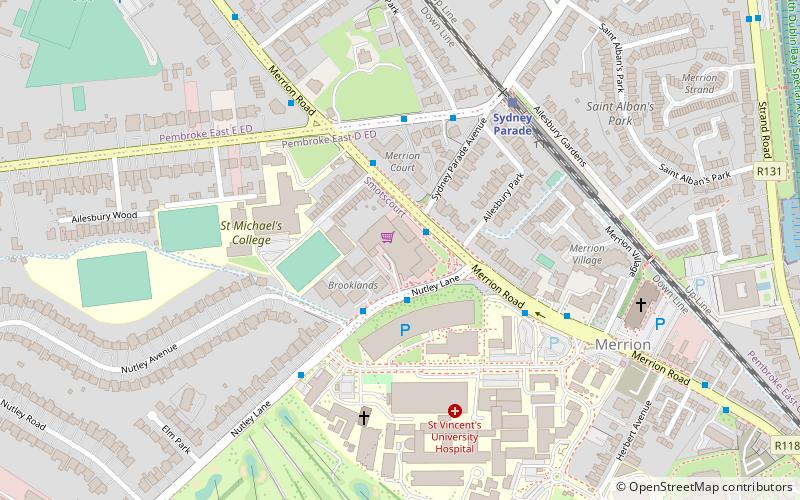 Merrion Centre location map