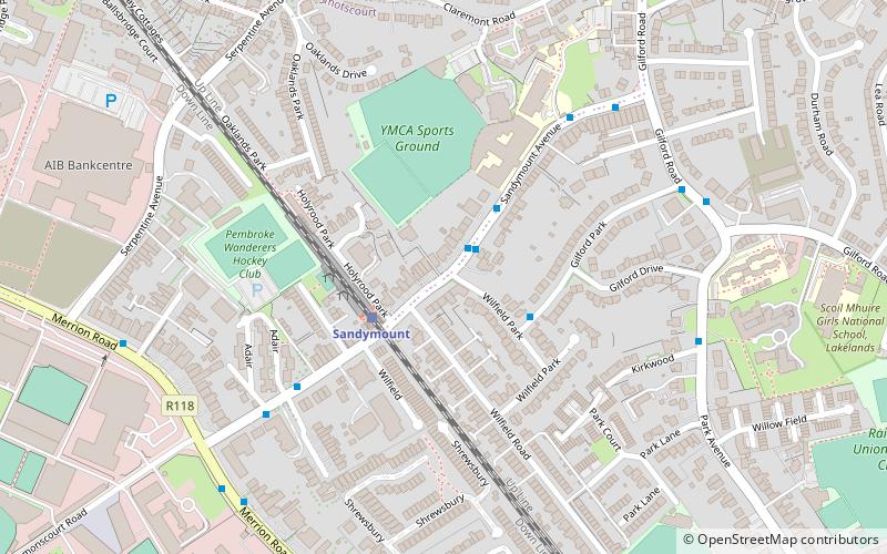 Sandymount Avenue location map