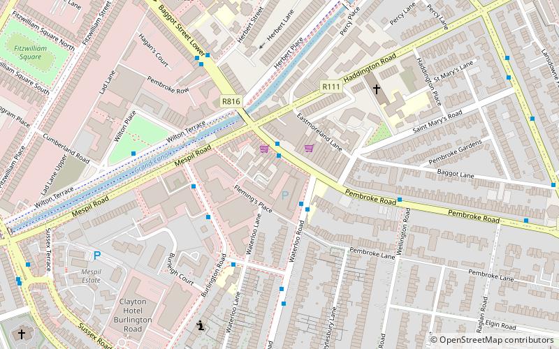 baggot street dublin location map